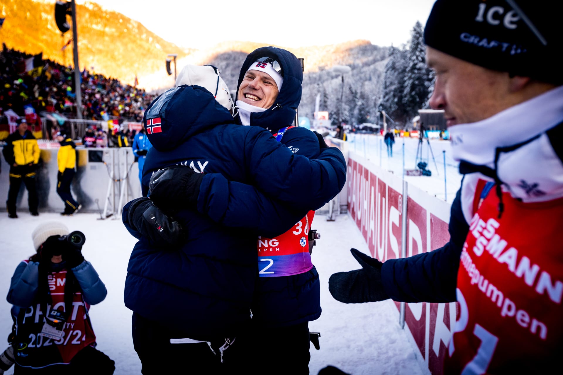 Christiansen Roars to Ruhpolding Sprint Win